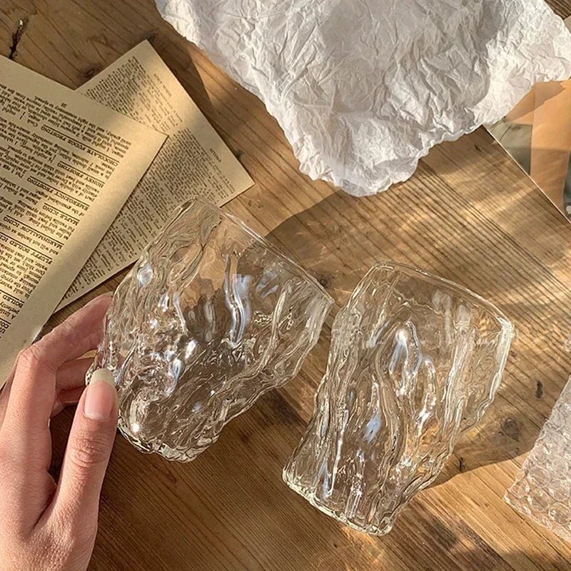 Textured Glass Twist Cup - Hizoni