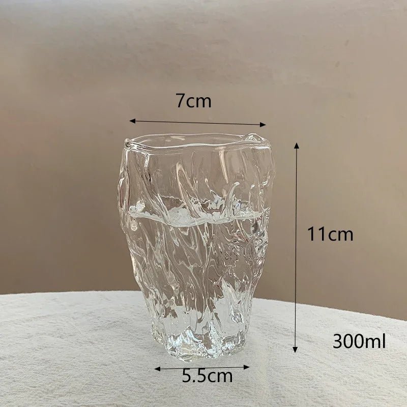 Textured Glass Twist Cup - Hizoni