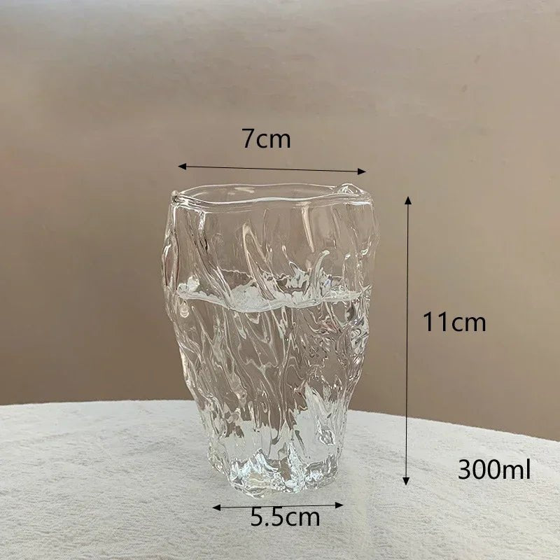 Textured Glass Twist Cup - Hizoni