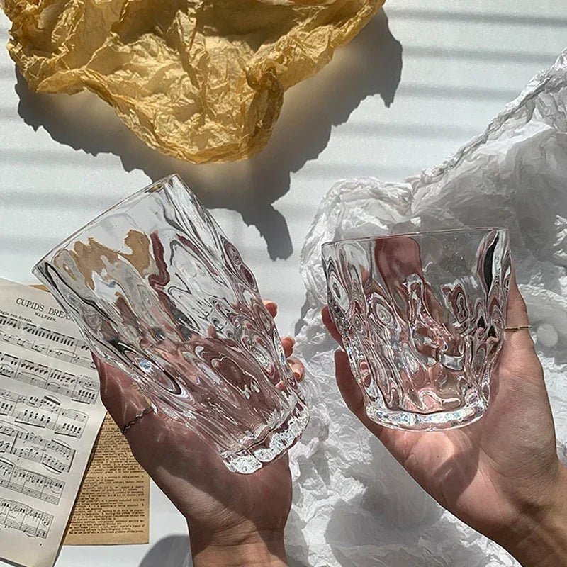 Textured Glass Twist Cup - Hizoni