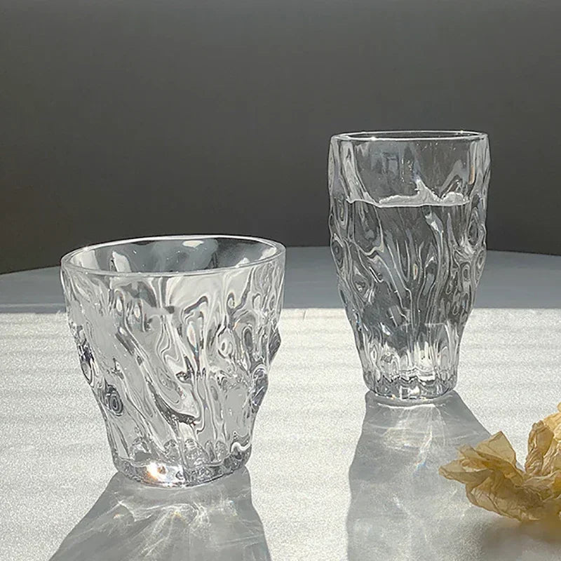 Textured Glass Twist Cup - Hizoni