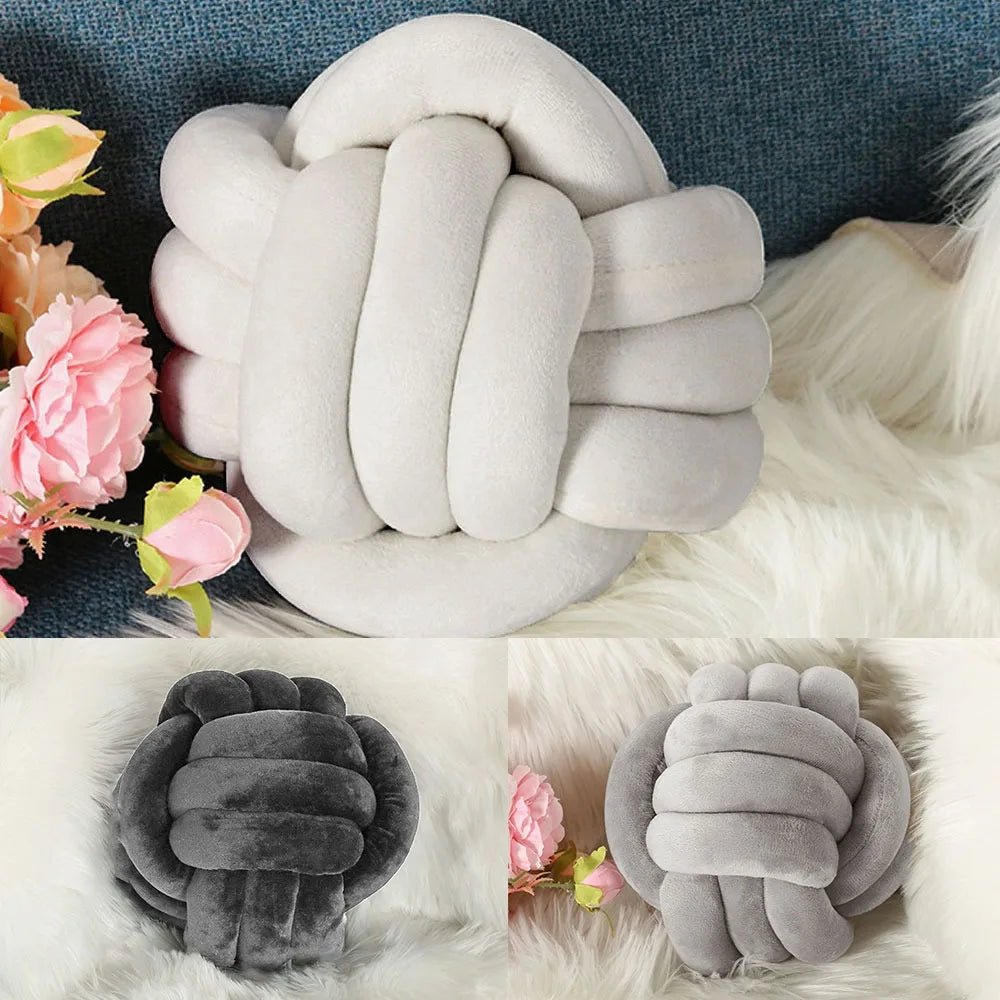 Velvet Knot Pillow - Hizoni