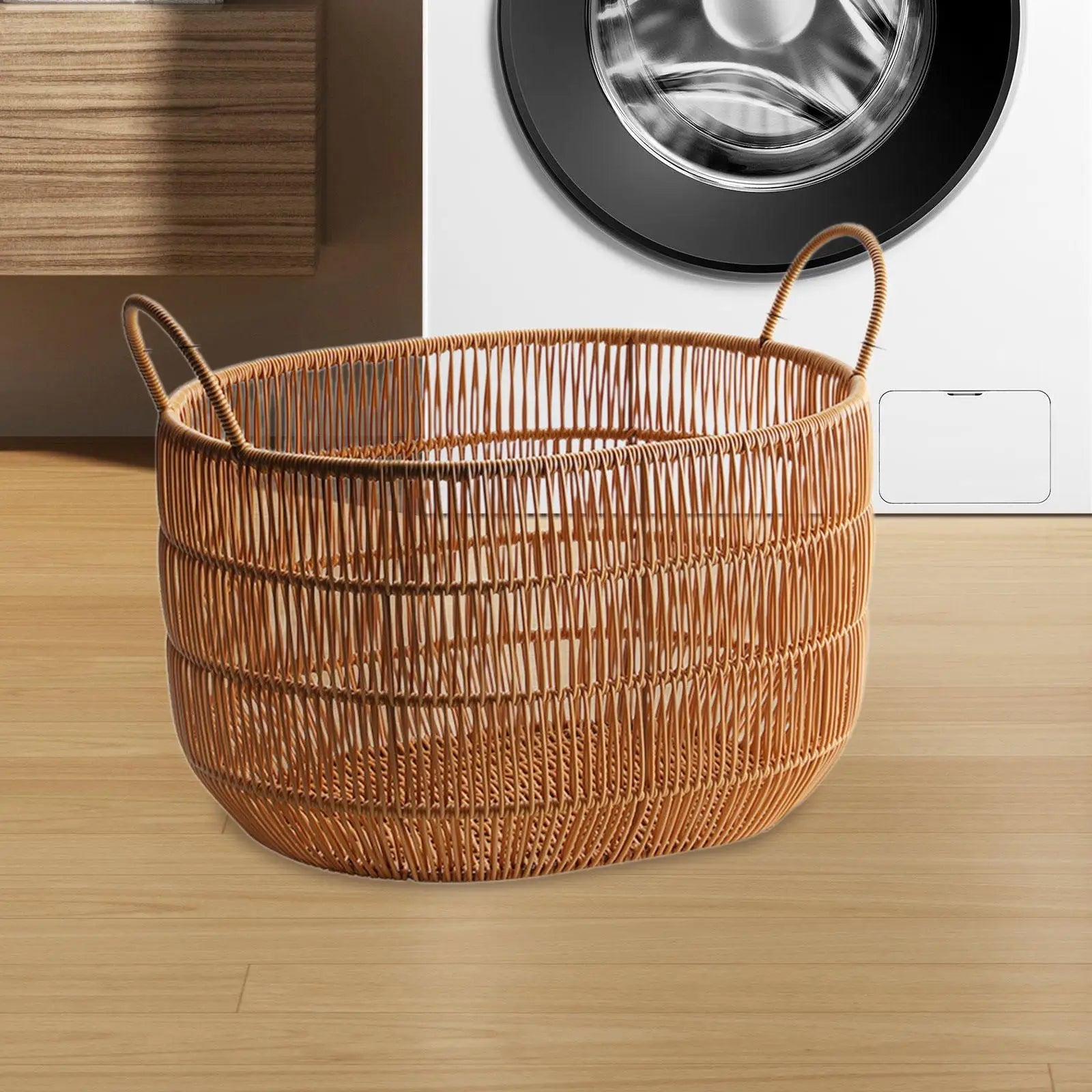 Versatile Woven Laundry Basket - Hizoni