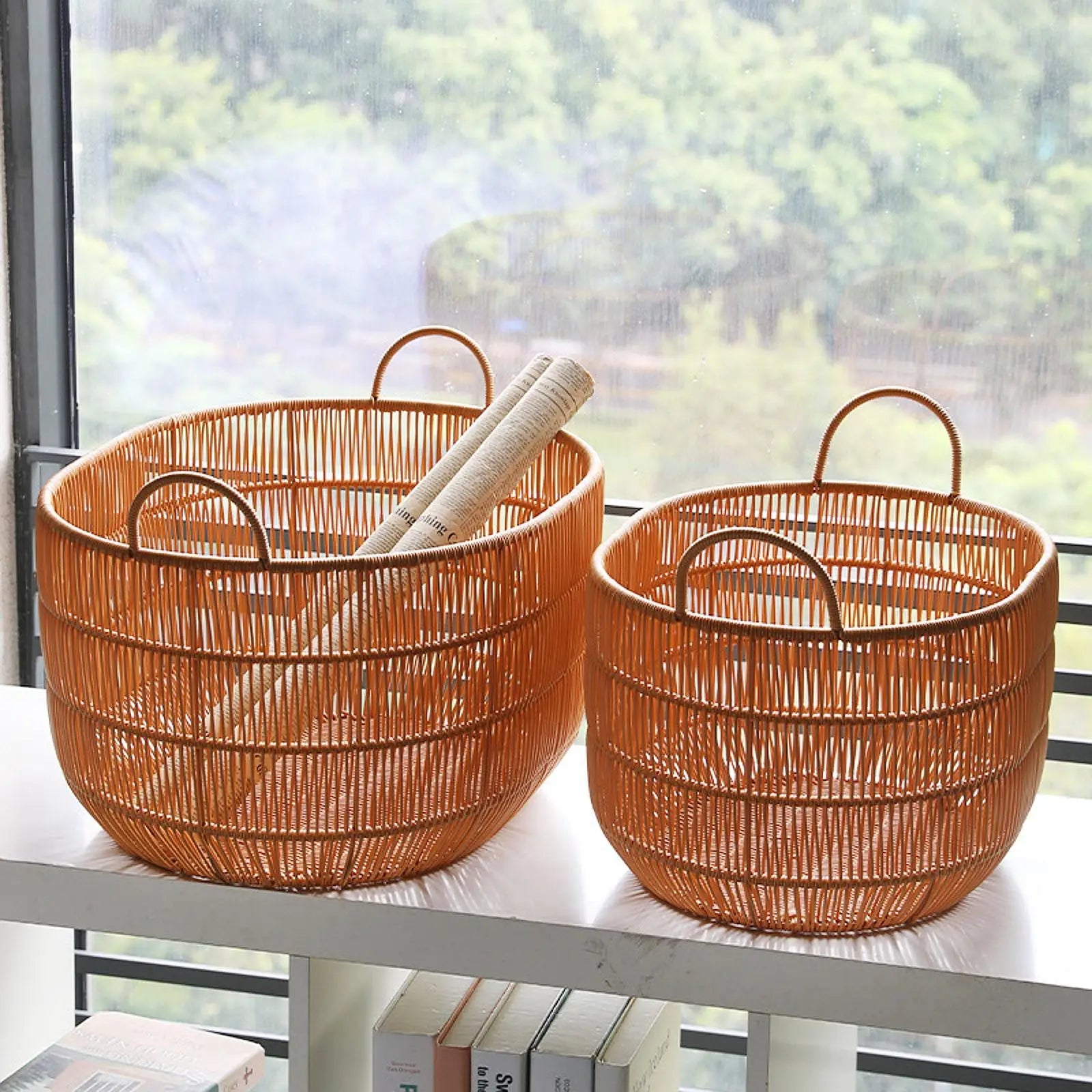 Versatile Woven Laundry Basket - Hizoni