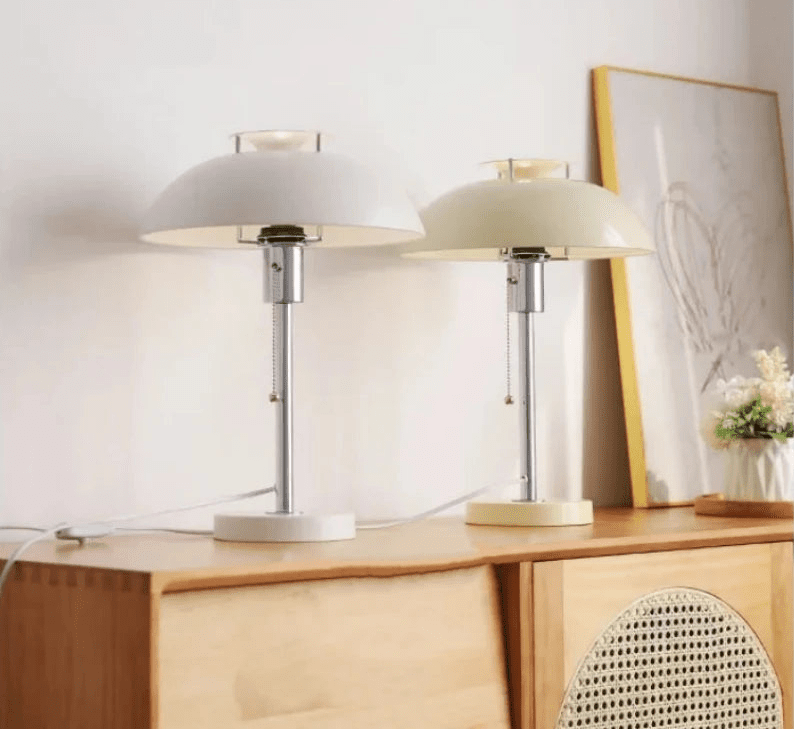 Vintage Bauhaus Table Lamp – Retro LED Designer Desk Light - Hizoni